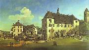 Bernardo Bellotto Courtyard of the Castle at Kaningstein from the South. painting
